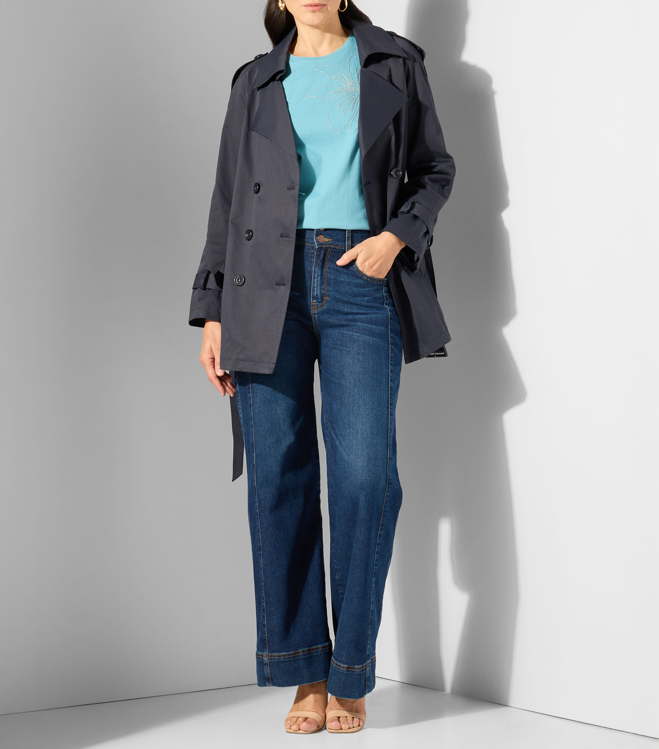 Jeans de corte recto Mujer